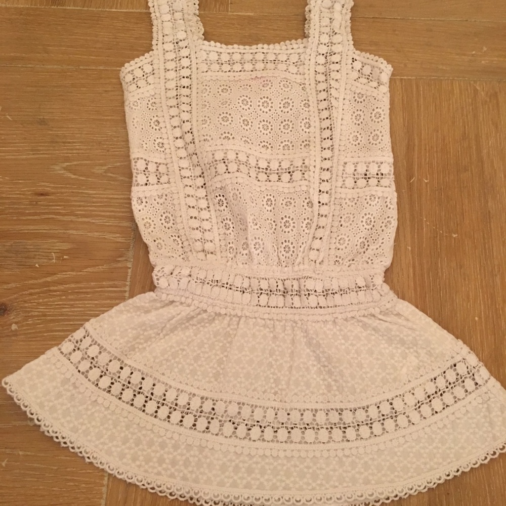 Little girl designer Ondademar lace sundress XS